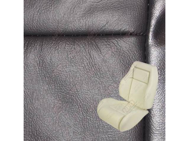 Upholstery And Seat Foam Set, Sport Seat Conversion, Leather, Black, W/O Knee Bolster, W/ Interior Trim Id Code *Cj*, Incl Headrest Covers