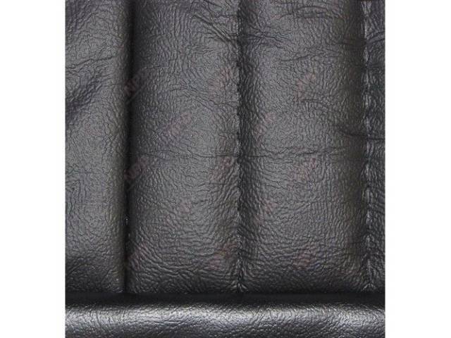 Upholstery Set, Articulated Sport Buckets, Leather, Ebony / Black, W/O Knee Bolster, W/ Interior Trim Id Code *Cj*, Incl Headrest Covers