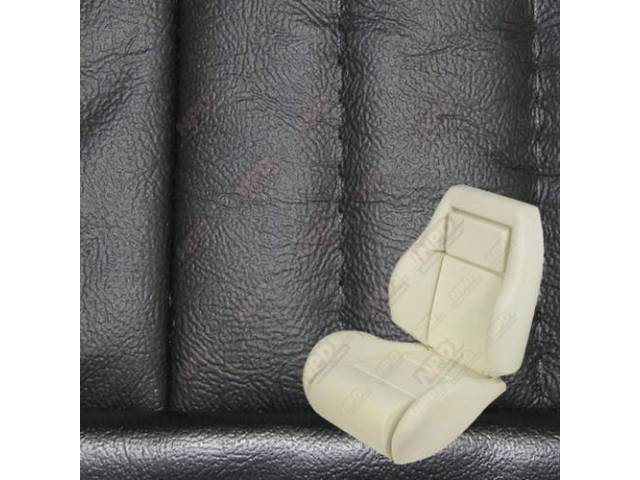 Upholstery And Seat Foam Set, Sport Seat Conversion, Leather, Ebony / Black, W/O Knee Bolster, W/ Interior Trim Id Code *Cj*, Incl Headrest Covers