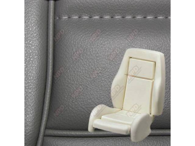 Upholstery And Seat Foam Set, Sport Seat Conversion, Vinyl, Charcoal Gray, W/ Knee Bolster, W/ Interior Trim Id Code *Ga*, Incl Headrest Covers