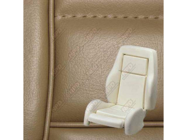 Upholstery And Seat Foam Set, Sport Seat Conversion, Vinyl, Sand Beige, W/ Knee Bolster, Incl Headrest Covers