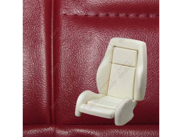 Upholstery And Seat Foam Set, Sport Seat Conversion, Vinyl, Scarlet Red, W/ Knee Bolster, Incl Headrest Covers