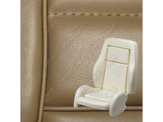 Upholstery And Seat Foam Set, Sport Seat Conversion, Vinyl, Sand Beige, W/ Knee Bolster, Incl Headrest Covers