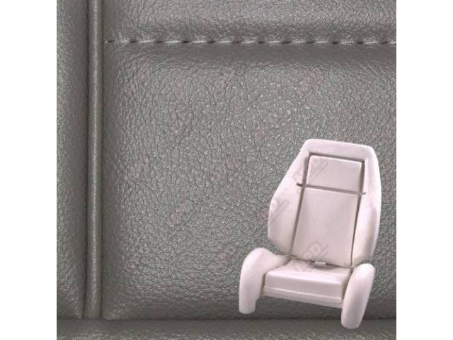 Upholstery And Seat Foam Set, Sport Seat Conversion, Vinyl, Titanium, W/ Knee Bolster, W/ Interior Trim Id Code *Ca*, Does Not Include Headrest Covers