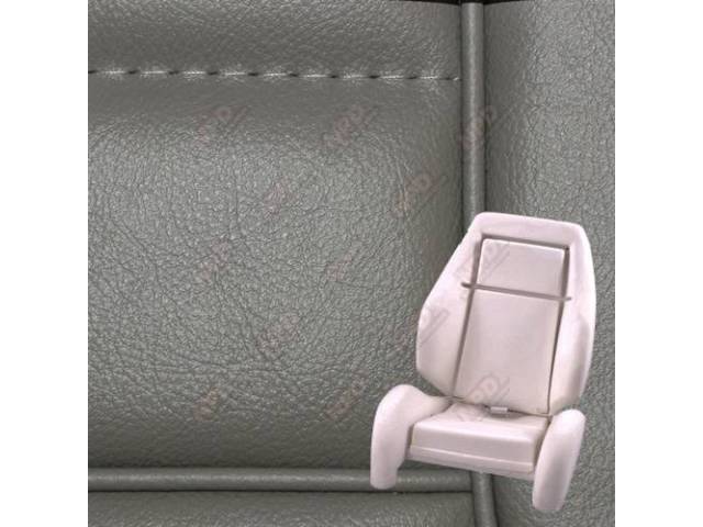 Upholstery And Seat Foam Set, Sport Seat Conversion, Vinyl, Titanium, W/ Knee Bolster, W/ Interior Trim Id Code *Ca*, Does Not Include Headrest Covers