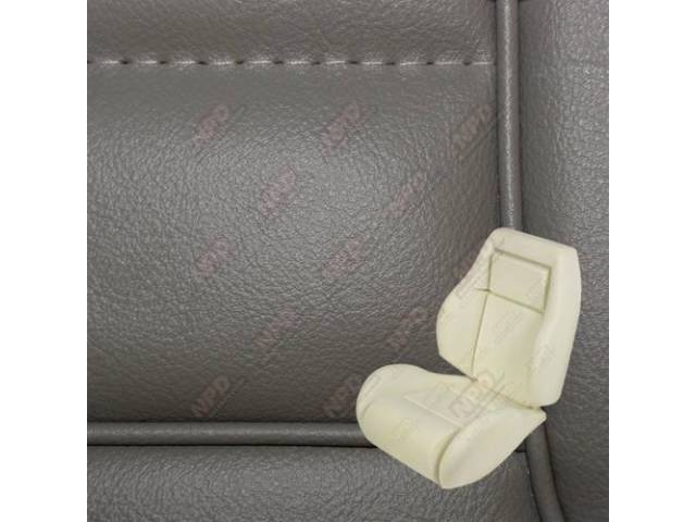 Upholstery And Seat Foam Set, Sport Seat Conversion, Vinyl, Titanium, W/O Knee Bolster, W/ Interior Trim Id Code *Ca*, Incl Headrest Covers