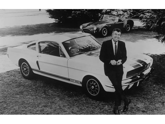 CLASSIC PHOTO, 1966 GT-350, WITH CARROLL SHELBY