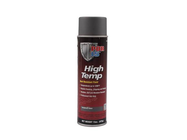 POR-15 High Temp Coating, Manifold Gray, 15 ounce aerosol spray can