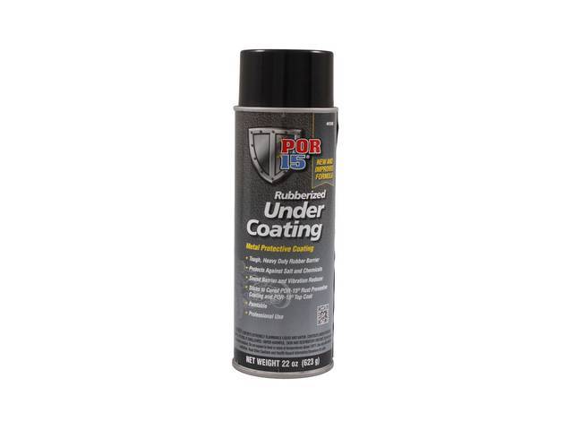 POR-15 Rubberized Under Coating, Black, 22 ounce aerosol spray can