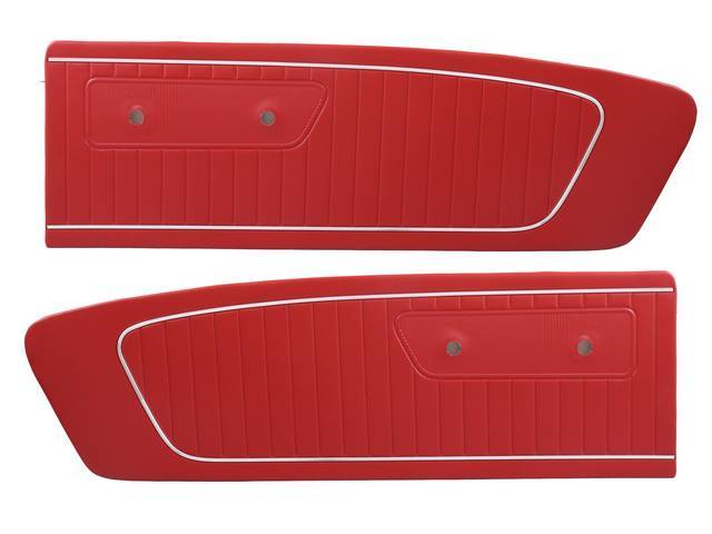 DOOR PANELS, STANDARD, BRIGHT RED