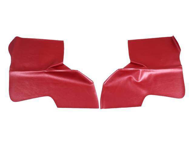 UPHOLSTERY, QUARTER TRIM PANELS, RED