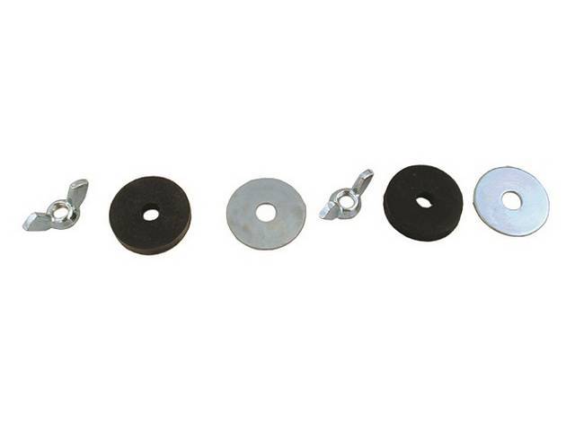 Battery Hold Down Kit, Cast Wing Nuts