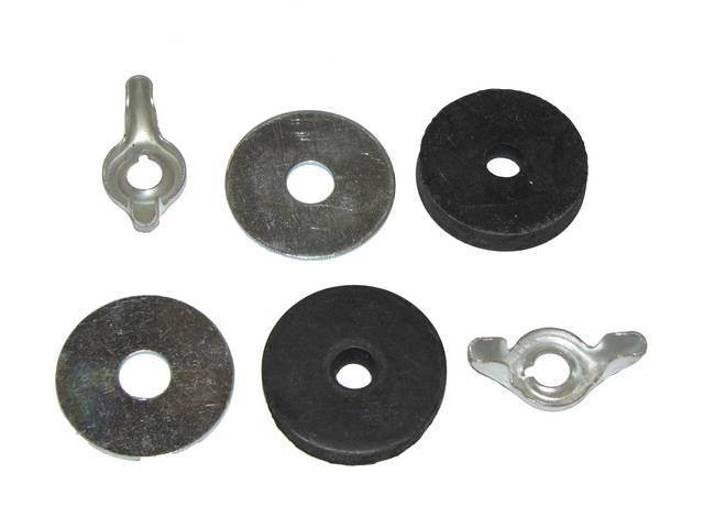 Battery Hold Down Kit, Stamped Wing Nuts