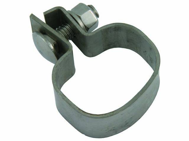 CLAMP, EXHAUST, OUTLET PIPE, REAR, CARBON STEEL