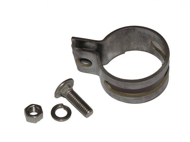 CLAMP, INLET PIPE, 2 INCH, CARBON STEEL, AT MUFFLER