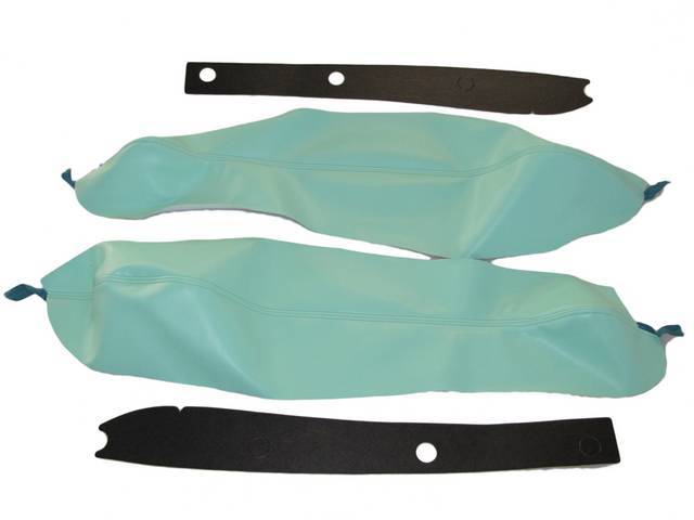 ARMREST COVERS, TURQUOISE