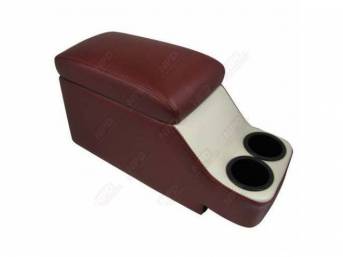 CONSOLE, HUMPHUGGER, DARK RED AND WHITE TWO TONE