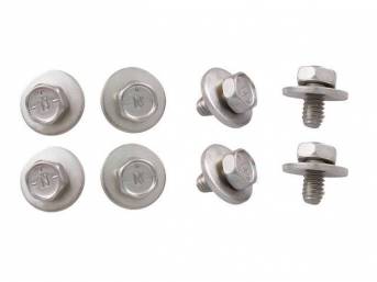 BOLTS, INTEGRAL SPIN WASHER, 1/4 INCH-20