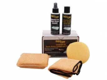 RAGGTOPP PLASTIC WINDOW CLEANER AND PROTECTANT KIT