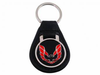KEY CHAIN, *Wings Up Bird*, Die cast, 3D Custom Chromed and hand painted recessed red and black emblem, Matches 1976 thru 1981 hood decal, Repro