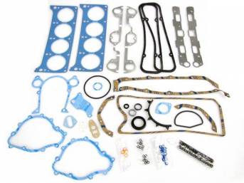 Gasket Kit, Engine, Fel Pro, PermaTorque material, does not incl head bolts, premium valve stem seals incl
