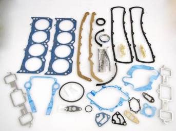 Gasket Kit, Engine, Fel Pro, PermaTorque material, does not incl intake manifold gasket or head bolts, premium valve stem seals incl