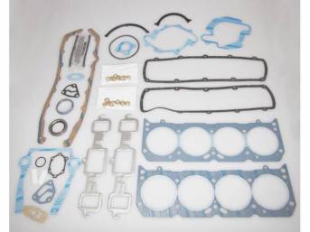 Gasket Kit, Engine, Fel Pro, PermaTorque material, does not incl intake manifold gasket or head bolts, premium valve stem seals incl