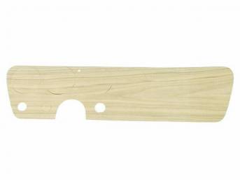 INSERT, Instrument Panel Trim Plate, walnut veneer wood