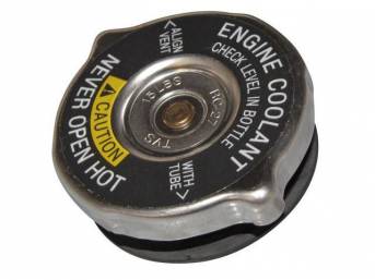 15 Lb Radiator Pressure Cap, bright finish, correct reproduction
