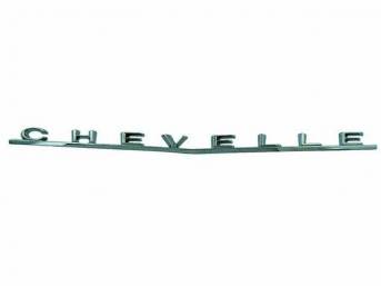 EMBLEM, DECK LID, *CHEVELLE*, US-made OE Correct Repro