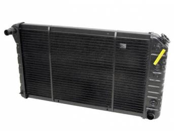 RADIATOR, COPPER / BRASS, 3 ROW, 28 3/8 X 17 X 2 CORE SIZE, 1 5/16 Inch - 1 9/16 Inch LH INLET, 1 9/16 Inch RH OUTLET, 8 Inch transmission COOLER, SADDLE MOUNT