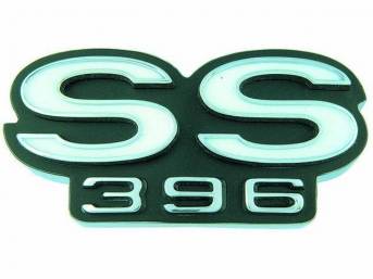 EMBLEM, Grille, *SS396*, US-made OE Correct repro