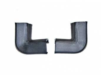 MOLDING CORNER SET, Rear Window, Upper Inner, black (can be painted to match interior color), US-made OE Correct Repro