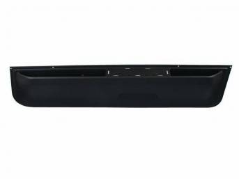 PANEL, Front Door Lower Trim Finish, Black, RH, molded plastic, incl arm rest provision, correct grain and finish, GM licensed restoration part, OER repro