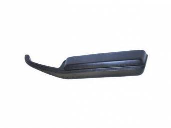 COVER / PAD / TRIM ASSY, Arm Rest, Front Door, Black, RH, molded urethane, OER Repro