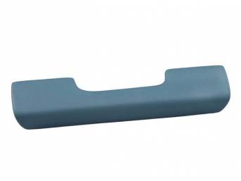 COVER / PAD, Arm Rest, Front Door, Bright Blue, RH or LH, molded urethane, Repro
