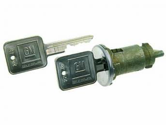 CYL AND KEYS, Ignition Switch, W/ Later Style Square GM Key, AC Delco