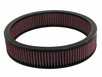 K and N Washable and Re-usable Air Cleaner Element, 14 inch outer diameter x 3 inch height