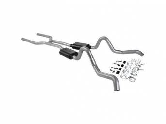 Exhaust System, Dual, 3 Inch Aluminized, Flowmaster American Thunder   ** Limited 3 Year Warranty **