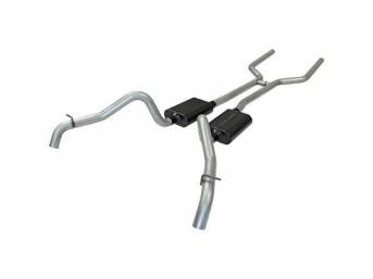 Exhaust System, Dual, 2 1/2 Inch Aluminized, Flowmaster American Thunder   ** Limited 3 Year Warranty **