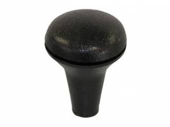 KNOB, Shift, BLACK, DOES NOT MATCH GM ORIGINAL IN SHAPE OR GRAIN BUT WILL FUNCTION / FIT CORRECTLY, REPRO