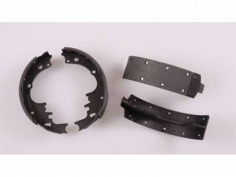SHOE SET, Drum Brake, Front, 9 1/2 Inch x 2 1/2 Inch, Riveted, Wagner