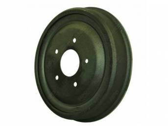 DRUM, Brake, Front or Rear, 11 inch diameter x 2 inch depth on shoe area, repro