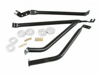FRONT SUBFRAME LOWERING KIT, Special performance by VSE (Very Special Equipment, created by Herb Adams), **NPD Exclusive **, Black Powder Coated Finish, Incl hardware
