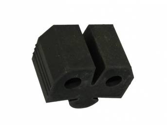 RUBBER BUMPER, HOOD, Rear, Harder rubber compound and slightly taller than p/n C-8024-5, Repro