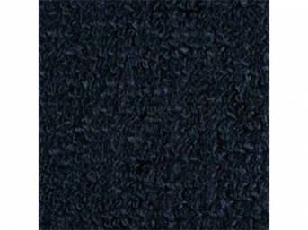Dark Blue 2-Piece Raylon Loop Molded Carpet Set with Standard Jute Padding and Backing