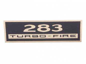 DECAL, VALVE COVER, 283 TURBO FIRE