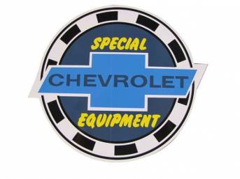 DECAL, *CHEVROLET SPECIAL EQUIPMENT*, 8 INCH WINDOW DECAL
