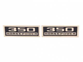 DECAL SET, VALVE COVER, 350 HP, USE W/ C-DC63