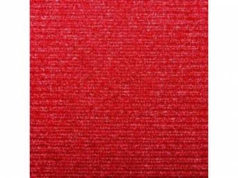 Cloth Headliner Material with Foam Backing, Bright Red